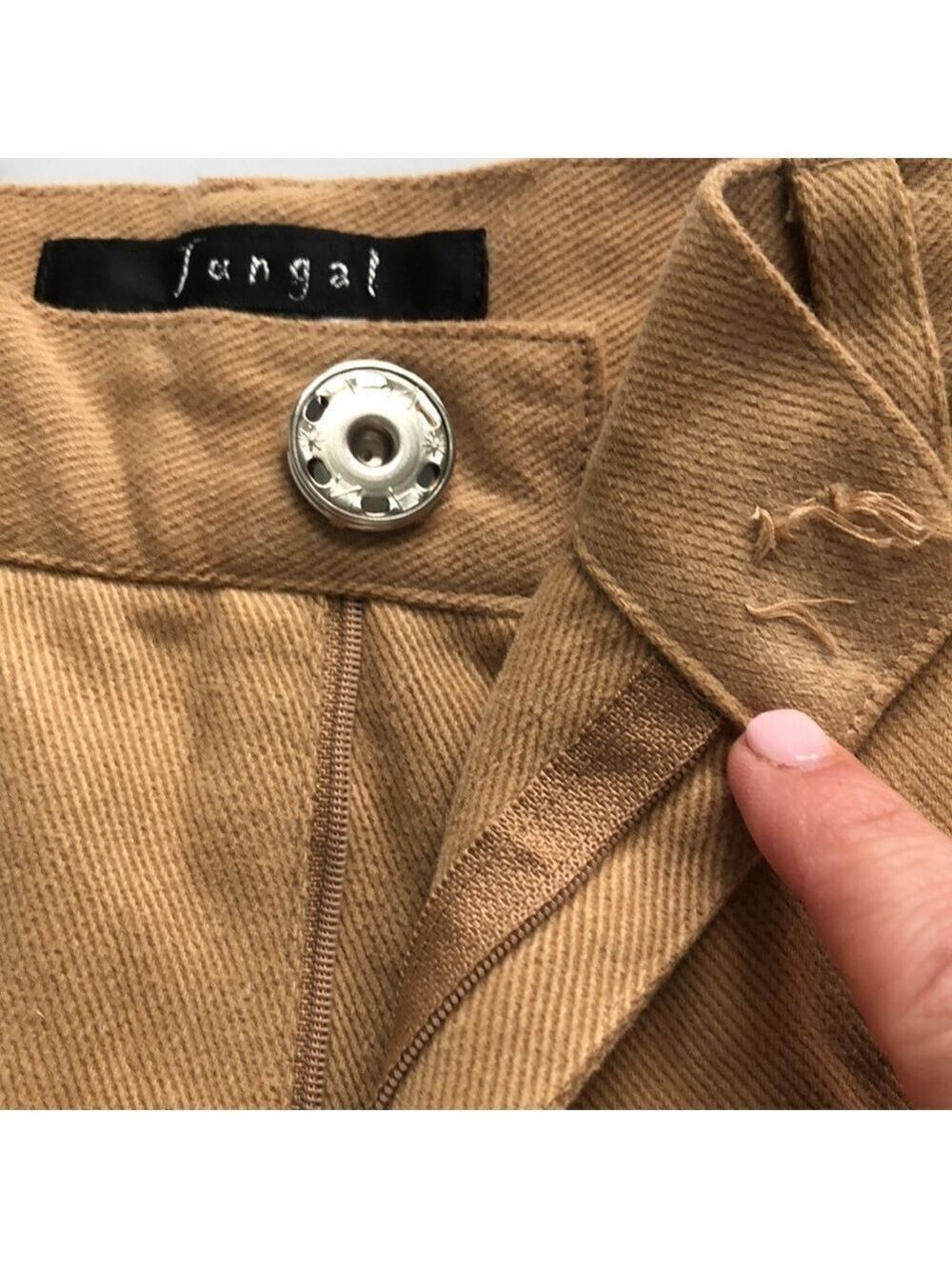 Vintage Jungal Grommet Detail Pants Size 6 - Picture 12 of 12